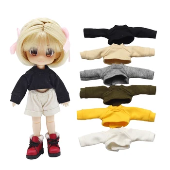 1/12 Одежда для кукол BJD, жилет с длинным рукавом для кукол OB11, Obitsu11, GSC, DOD, аксессуары для игрушечной одежды