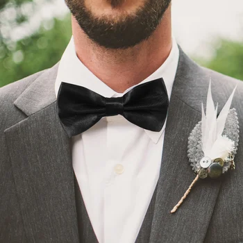 1 Комплект предварительно завязанных галстуков-бабочек, квадратный карман для галстука, запонка для костюма, аксессуар для официальной одежды для мужчин