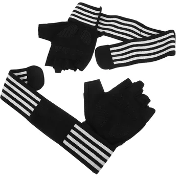 1 пара перчаток для спортзала, перчатки для велоспорта на открытом воздухе, перчатки с полупальцами, противоскользящие перчатки для подъема, принадлежности для фитнеса