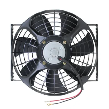 10-дюймовый Осевой Радиатор для автомобильного кондиционера Конденсаторный Охлаждающий Вентилятор с двойным подшипником super wind motor 12v 24v