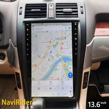 13,6-дюймовый Android 11 Tesla Экран Для Toyota Crown 2010-2013 Автомобильный Радиоприемник Мультимедийный Стерео Видеоплеер GPS Головное Устройство Carplay