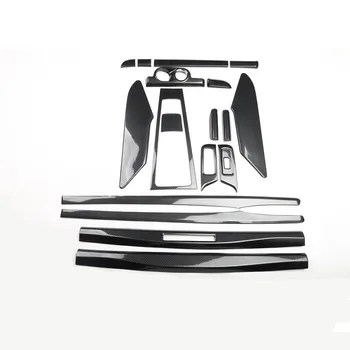 18 шт. с принтом из углеродного волокна для Porsche Boxster 2013 2014 2015 Для оформления интерьера, двери, окна, приборной панели, ручки переключения передач