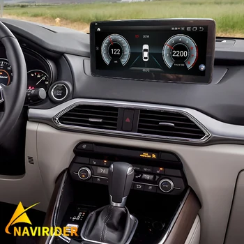 1920*720 Автомобильный Android 13 Экранный Мультимедийный Видеоплеер Для Mazda Cx-9 Cx9 2021 2020 CarPlay GPS NAVI Радио Авторадио 128 ГБ Радио