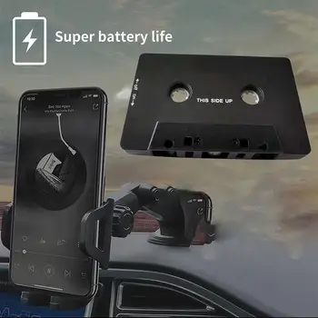 2021, кассетный адаптер, совместимый с Bluetooth, Aux Стерео, автомобильный Универсальный автомобильный аудиокассетный адаптер Aux Стерео для MP3-плеера