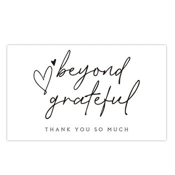 300шт Этикеток С Благодарственными Открытками Beyond Grateful Card За Поддержку Моего Малого Бизнеса Decoration Подарочная Поздравительная Открытка