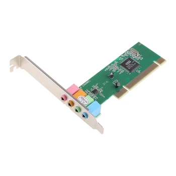5 каналов 4.1 объемного 3D звучания PC PCI Звуковая карта, встроенная независимая звуковая карта для ПК для Windows XP/7/8/10 D5QC