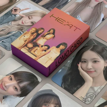 55 шт./компл. Kpop GIDLE HEAT Новый альбом Lomo Cards Фотокарточки GIDLE Photo Print Cards