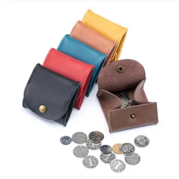 6-цветное портативное портмоне из натуральной кожи, винтажный дизайн, индивидуальные наушники, держатель для наушников, сумка для женщин, мужской мини-кошелек