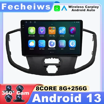 9 Дюймов Android 13 Для Ford Transit 2015-2018 Автомобильная радионавигация GPS Авторадио AHD WIFI Мультимедиа 4G LTE ADAS DSP No 2din BT