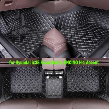 CRLCRT Высококачественные кожаные автомобильные коврики для Hyundai ix35 Kona Matrix ENCINO H-1 Accent SONATA i30 i40 SOLARIS Автозапчасти