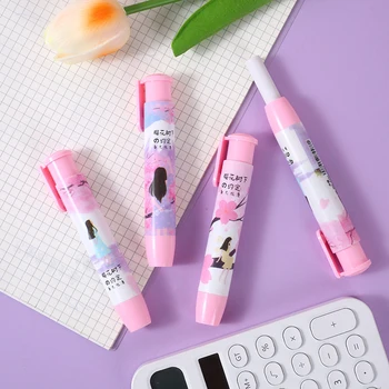 Ins Pink Girl Eraser Креативный Ластик типа ручки Милый Детский Ластик для рисования карандашом Студенческий приз Корейские Канцелярские принадлежности