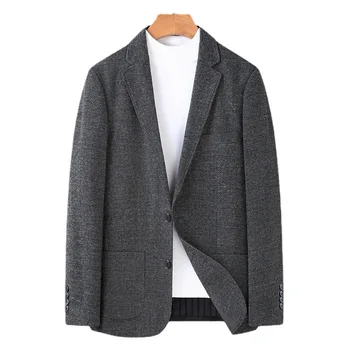 L-Waltz yarn advanced sense small suit мужской повседневный костюм, весенне-осеннее мужское одиночное пальто west coat