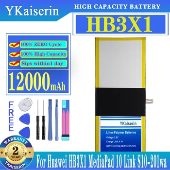 YKaiserin 12000 мАч Сменный Аккумулятор для Huawei HB3X1 MediaPad 10 Link S10-201wa S10-201u S10-231U S10-231w Аккумулятор