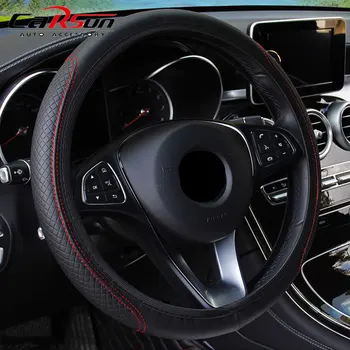 автомобильная Черная Крышка Рулевого Колеса Из Искусственной Кожи для Volvo S40 S60 S80 XC60 XC90 V40 V60 C30 XC70 V70/Mini Cooper R50 R52 R
