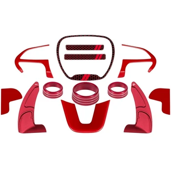 Аксессуары для отделки крышки рулевого колеса для Dodge Challenger Charger 2015-2021 Рычаг переключения передач Кнопка включения кондиционера