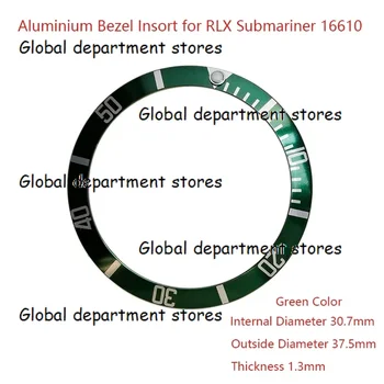 Алюминиевая вставка в безель для RLX Submariner 16610, запчасти для часов