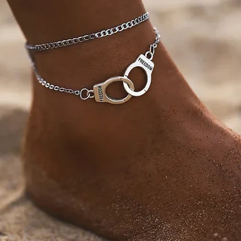 Браслет со звездой в стиле бохо, модная многослойная цепочка для ног 2023, наручники на лодыжке для женщин, Браслет, пляжные аксессуары в подарок цепочка