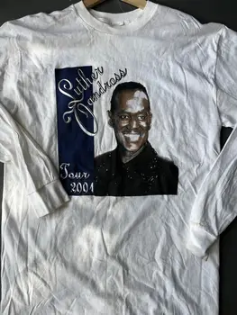 Винтажная футболка Luther Vandross 2001 Tour в стиле хип-хоп, рэп, размер XXXL, контрабандный товар