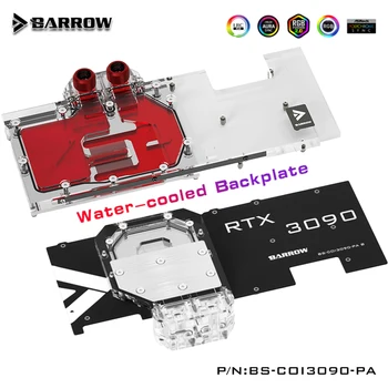 Водяной Блок Barrow rtx 3080 Для Красочной iGame RTX 3080 Vulan X OC Full Cover ARGB GPU Cooler Пользовательская Система Водяного Охлаждения