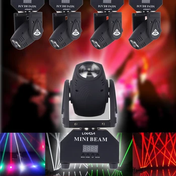 Вращающийся Сценический Светильник LED Stage Effect Lamp DM X512 Со Звуком Master-slave Auto Running RGBW Beam Light для Дискотеки KTV Party