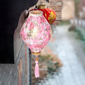 Декоративный цветочный фонарь, подвесной фонарь с цветочной печатью, подвесной декор для фонарей