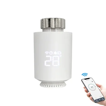 Для Bluetooth TRV WiFi Термостатический клапан радиатора Умный программируемый привод Регулятор температуры Поддержка Alexa Google Home