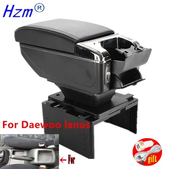 Для Daewoo lanos Коробка для подлокотника автомобиля Daewoo lanos Центральный ящик для хранения подлокотника автомобиля USB Зарядка автомобильные аксессуары