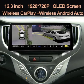 Для Suzuki Baleno 2016 2017 2018 2019, 12,3-дюймовый экран, радио Android 13, автомобильный видеоплеер, стерео GPS, мультимедийное головное устройство Carplay