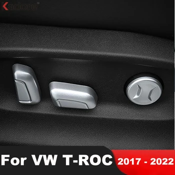 Для Volkswagen VW T-Roc TROC 2017 2018 2019 2020 2021 2022 Аксессуары для отделки автомобильных сидений из углеродного волокна