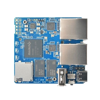 для Мини-маршрутизатора NanoPi R2S с Открытым Исходным кодом с портами Ethernets DualGbps для платы IoTsNAS OpenWRT/LEDE