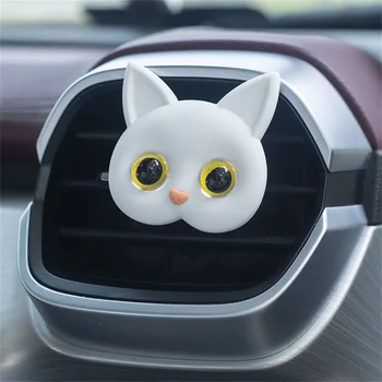 Духи для выпуска воздуха из автомобиля, Креативный трехмерный яркий глаз Кошки, Милый двухцветный Котенок-зрачок, Аксессуары для ароматизации салона автомобиля