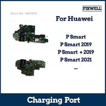 Зарядное устройство Ori USB Micro с зарядным портом Док-станция для Huawei P Smart Plus 2018 2019 2021 Разъем микрофонной платы Гибкий кабель