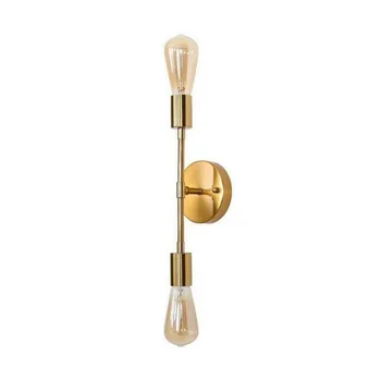 Золотой настенный светильник для туалетного столика, Золотой настенный светильник для крыльца, промышленный настенный светильник из кованого железа, простой настенный светильник (база ЕС)
