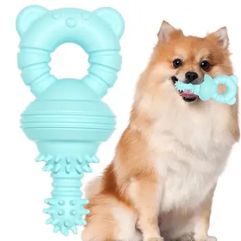 Игрушка-пустышка для собак из натуральной резины TPR Для ухода за зубами, Жевательная Чистящая палочка, Колокольчик, Игрушки для дрессировки, игрушки для собак для