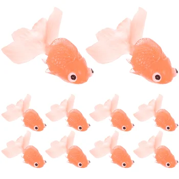 Искусственные Аквариумные Рыбки Моделирование Мягкая Золотая Рыбка Украшение на День Рождения для Девочки Водная Игрушка