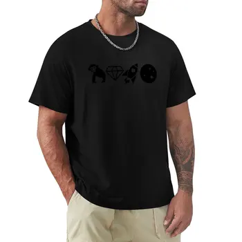 Культовая семейная футболка Ape Diamond Rocket Moon - AMC, спортивные футболки, мужские футболки для любителей спорта, мужские однотонные футболки