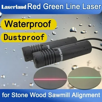 лазерный модуль генератора зеленой линии 520nm 35mw для резки камня/дерева/перьев водонепроницаемый 12VDC