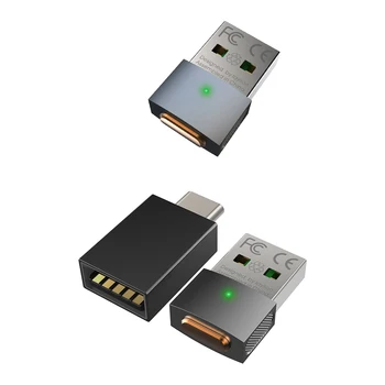 Мини-автоматический манипулятор мыши Plug and Play USB-Шейкер для автоматического перемещения курсора, поддерживающий режим работы, световой индикатор для настольного компьютера ноутбука