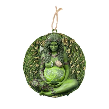 Модная подвеска в виде статуи Матери-Земли Earth Green Millennial Gaia Mother Goddess Ожерелье с подвеской Mother Jewelry Унисекс
