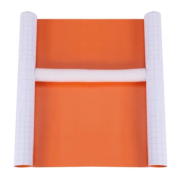 Наклейка из виниловой пленки для обертывания автомобиля без воздуха / пузырьков самоклеящаяся оранжевого цвета