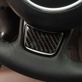 Наклейка на рулевое колесо из углеродного волокна, наклейка для интерьера автомобиля Audi Sline RS a3 a4 a5 a6 s4 s5 s6 s7 q3 q5 q7 b6 b7 b8