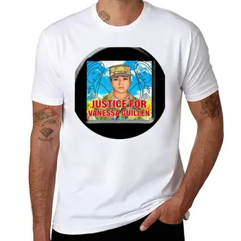 Новая футболка justice for vanessa guillen с рисунком аниме, футболка оверсайз, мужская одежда