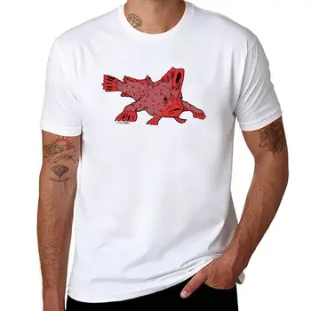 Новая футболка Red hand fish, однотонная футболка, летние топы, футболка для мальчика, футболки для мужчин с тяжелым весом