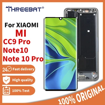Оригинальный AMOLED Mi Note 10 Pro Дисплей Для Xiaomi Mi CC9 Pro LCD Amoled Mi Note10 Lite M1910F4G Дисплей С Сенсорным Экраном и Цифровым Преобразователем