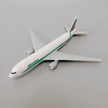 Отлитая под давлением модель самолета Alitalia B777 в масштабе 1: 400 из металлического сплава, подарочное украшение для личной коллекции