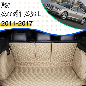 Пользовательские Автомобильные Коврики Для Audi A8L 2011 ~ 2017 Водонепроницаемые автомобильные Аксессуары Коврик Для Заднего Багажника Accesorios Para Auto Автомобильные Аксессуары