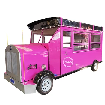 Продается электрический фургон для быстрого питания, тележка для мороженого, хот-дог, фургон для кофе с оборудованием для приготовления пищи и морозильной камерой