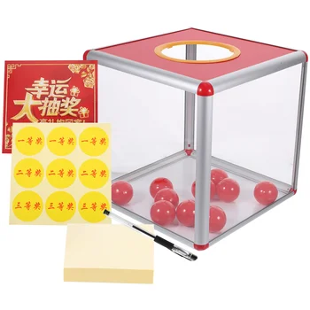 Прозрачные коробки для хранения лотерейных касс из алюминиевого сплава Аксессуар для бумажных розыгрышей