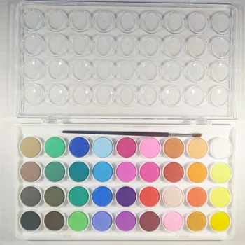 профессиональные художественные принадлежности для школьников многоцветная акварель 36 цветов в пластиковой коробке