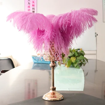 Пуховик из цветных пушистых настоящих страусиных перьев размером 20-60 см Для украшения центральных частей свадебной вечеринки